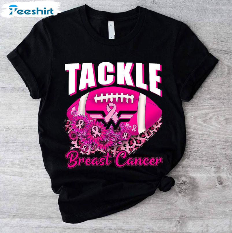 Tackle Football Sweatshirt , Football Cancer Long Sleeve Unisex Hoodie