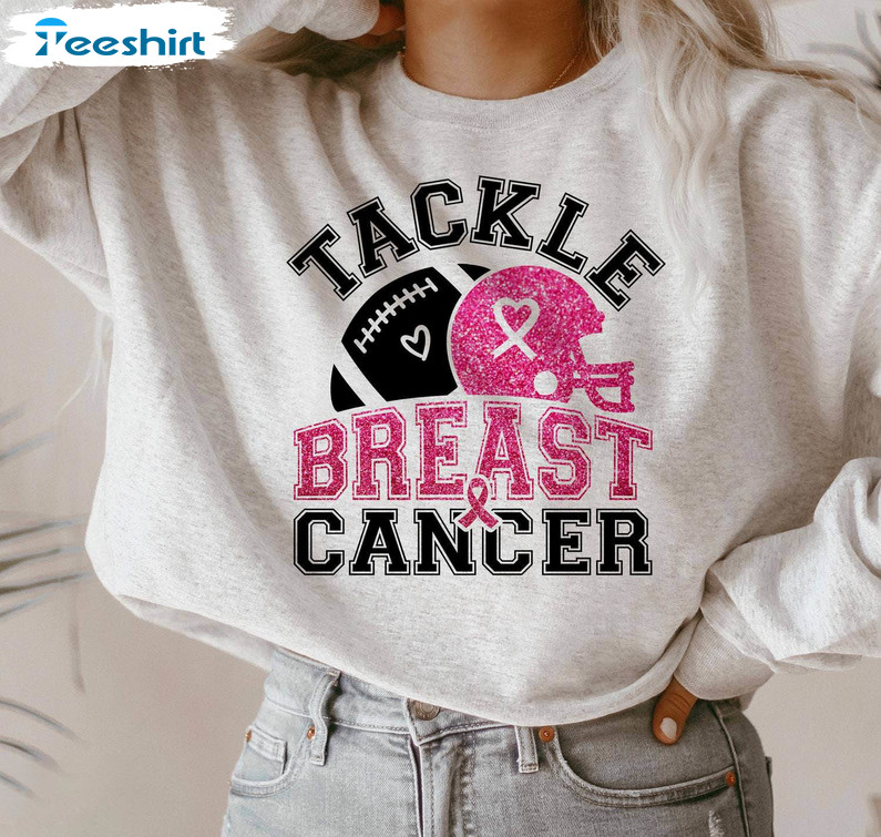 : Tackle Breast Cancer, Football Cancer Awareness ShierTackle  Pullover Hoodie : Clothing, Shoes & Jewelry