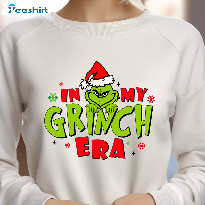 In My Grich Era Shirt, Retro Christmas Unisex Hoodie Short Sleeve