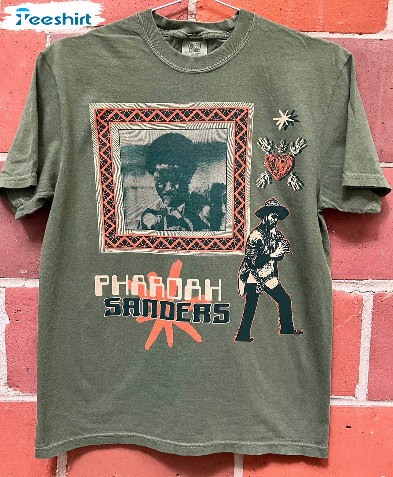 Pharoah Sanders Fan Art Trendy Tee Tops Short Sleeve