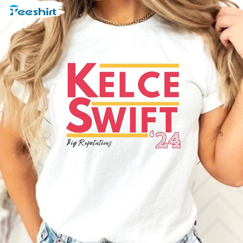 Kelce Swift 24 President Shirt, Football Era Crewneck Unisex Hoodie