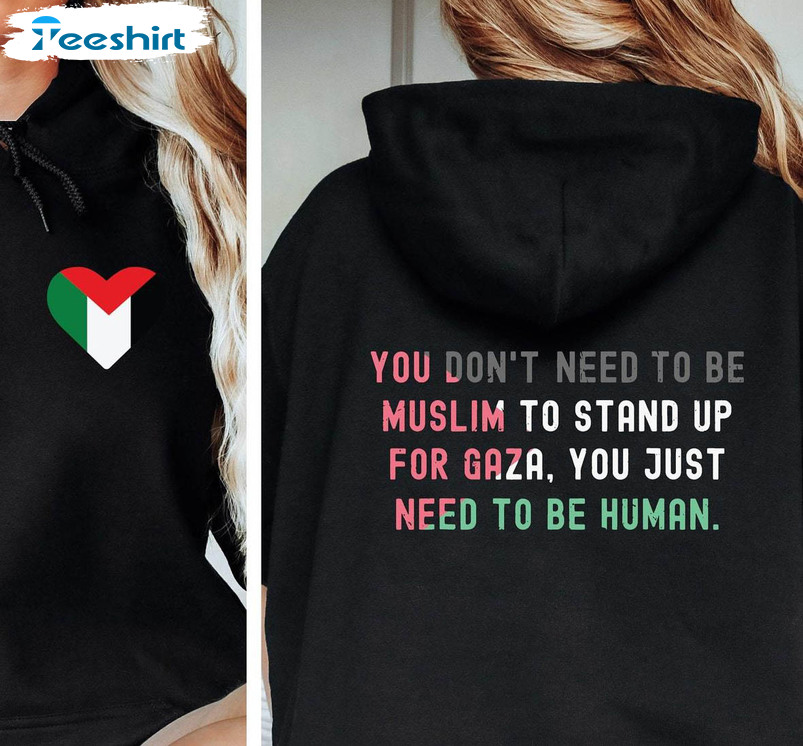 Free Palestine Shirt , Human Rights Tee Tops Unisex Hoodie