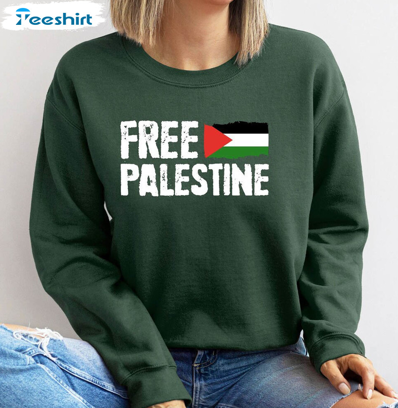 Free Palestine Trendy Shirt, Stand With Palestine Hoodie Crewneck
