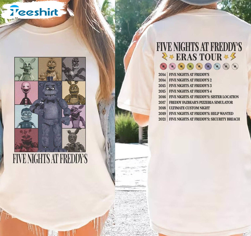 Five Nights At Freddy's Shirt, Vintage Fazbear Bonnie Short Sleeve Long Sleeve