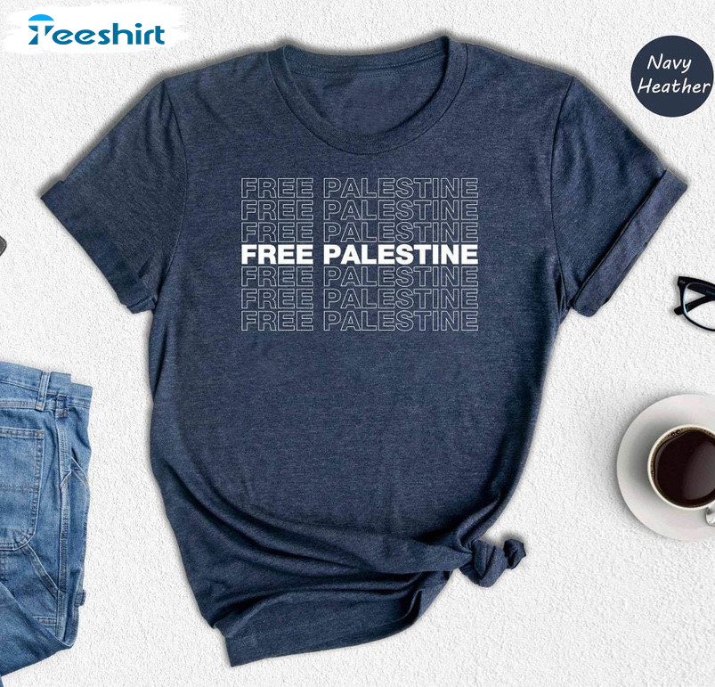 Free Palestine Shirt , Palestinian Lives Matter Long Sleeve Unisex T Shirt