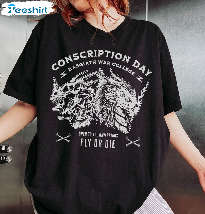 Conscription Day Shirt, Fourth Wing Sweatshirt Tee Tops