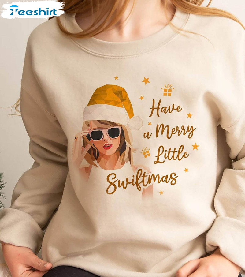 Swiftmas Shirt, Have A Very Merry Little Swiftmas Sweater Short Sleeve