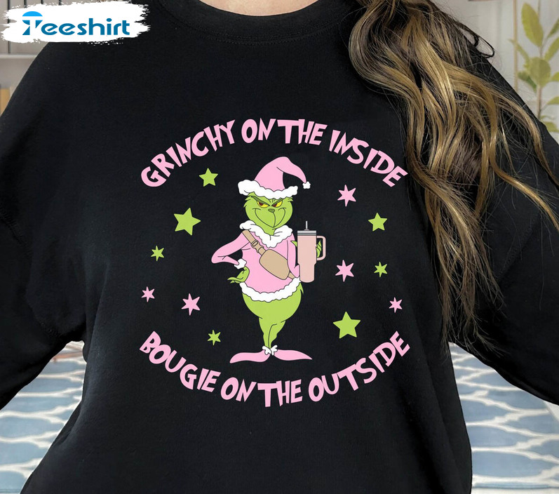 Boojee Grinch Cute Shirt, Retro Christmas Tee Tops Unisex T Shirt