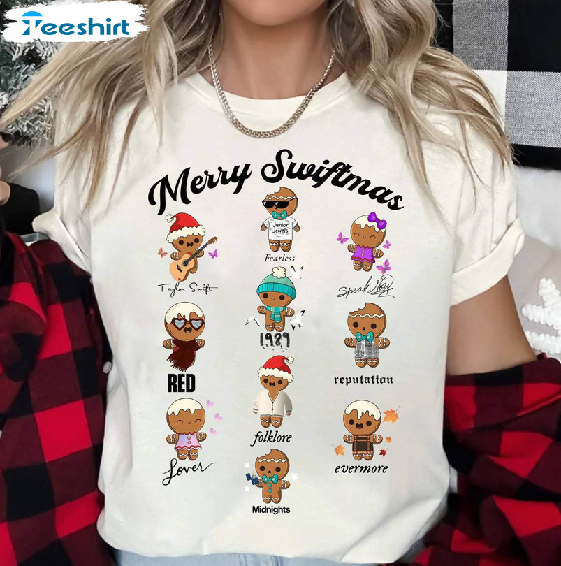 Have A Merry Swiftmas Shirt, Merry Christmas Gingerbread Cookies Tee Tops Unisex Hoodie