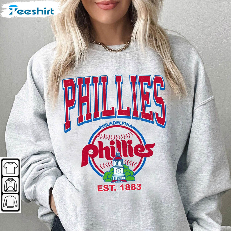 Vintage Philadelphia Baseball Shirt, Mlb Baseball Crewneck Unisex T Shirt