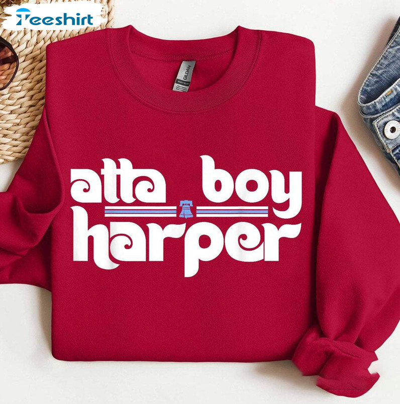 Philly Attaboy Harper Shirt, Bryce Harper Orlando Arcia Stare Down Unisex Hoodie Short Sleeve