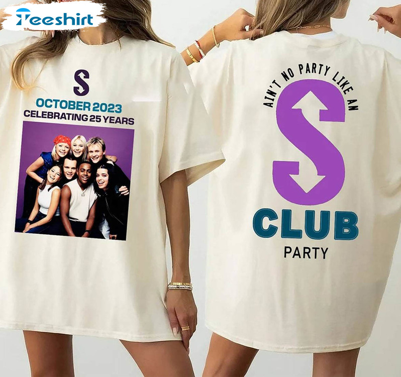 Vintage S Club 7 T Shirt, Pop Music Unisex Hoodie Sweater