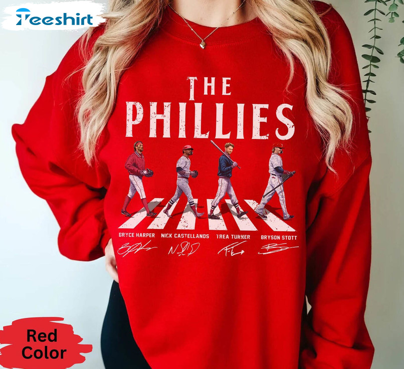 Vintage Philadelphia Shirt, Baseball Trendy Long Sleeve Sweatshirt