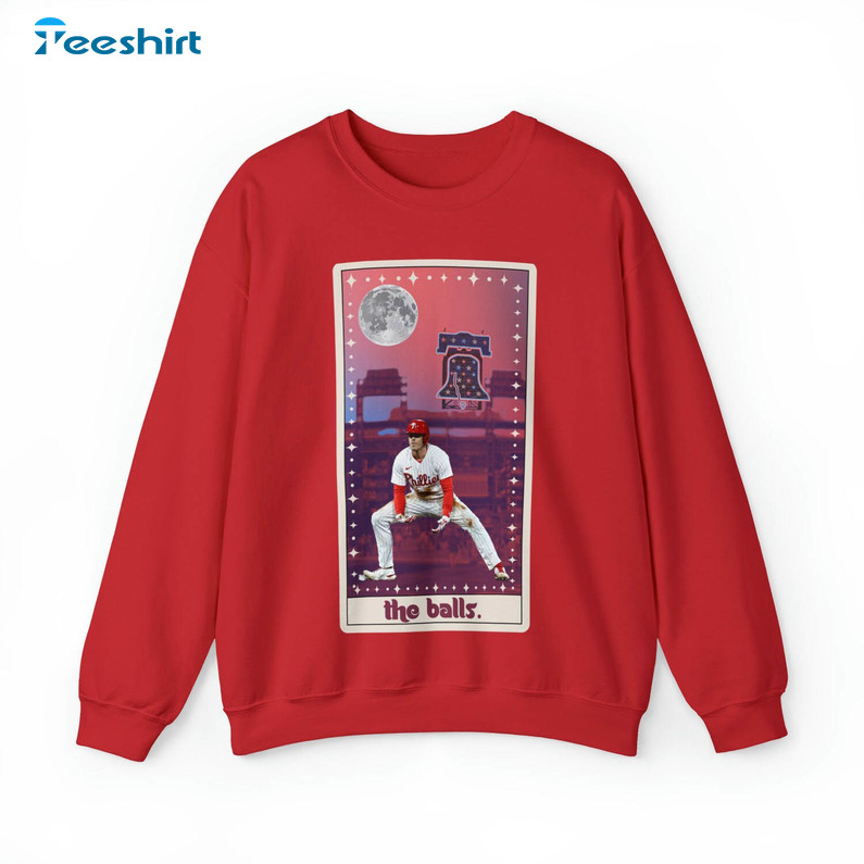 The Balls Tarot Card Shirt, Philadelphia Phillies Fightins Hoodie Crewneck