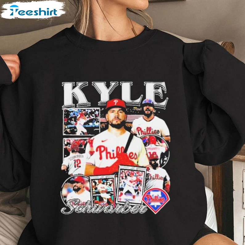 Kyle Schwarber Philadelphia Phillies Shirt, Mlb Baseball Sweater Long Sleeve
