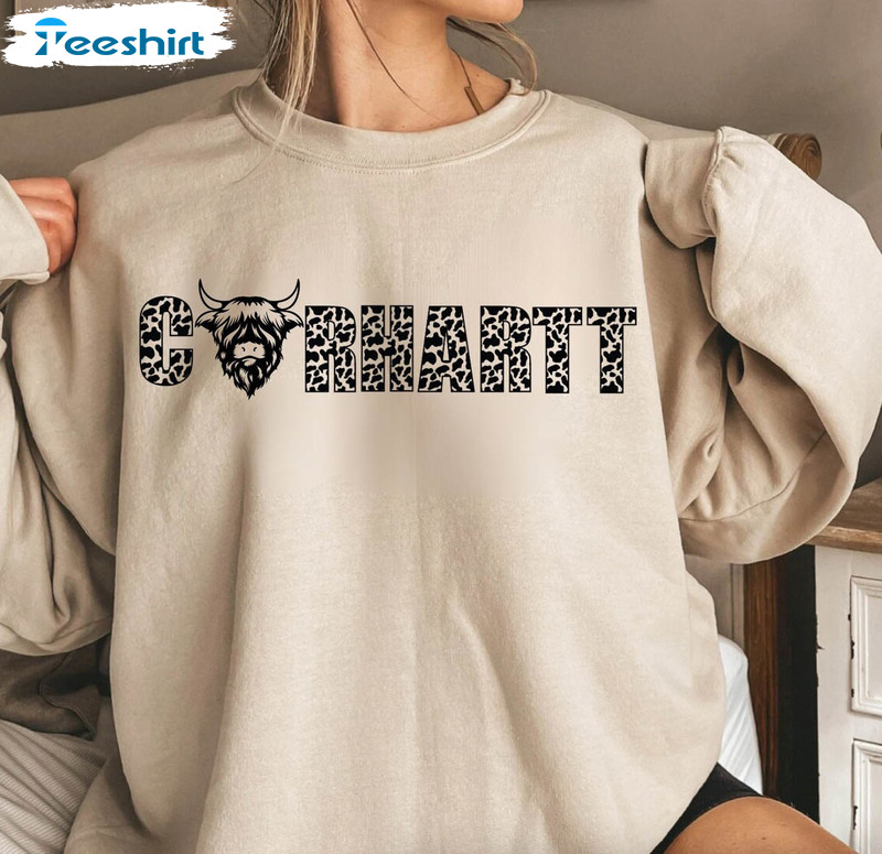 Official Carhartt Highland Cow Shirt, hoodie, sweater, long sleeve