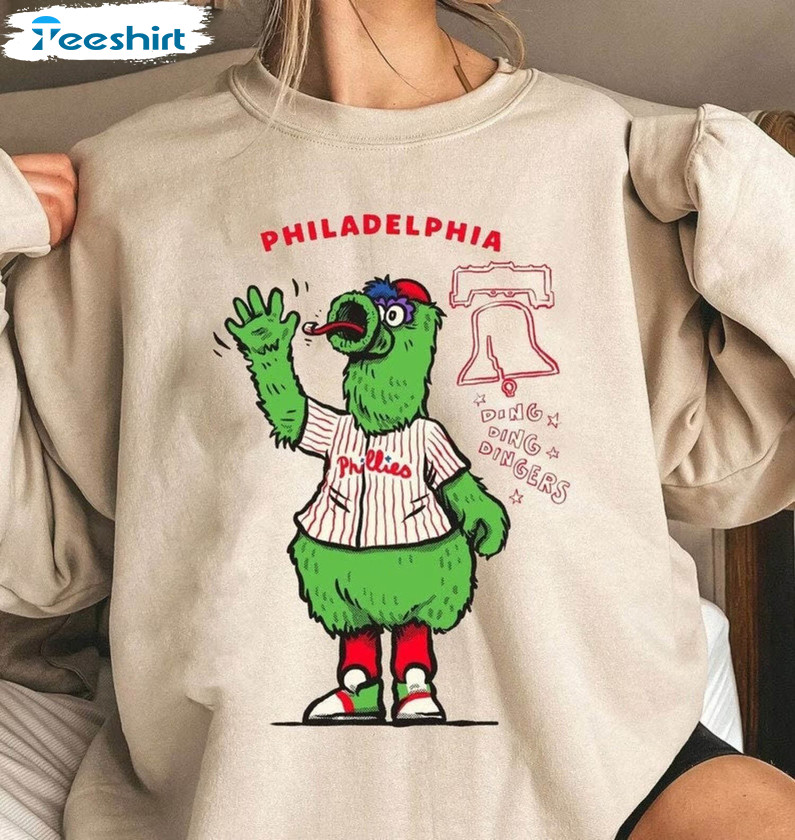 Red Phillies Sweatshirt, Philadelphia Phillies Sweater Crewneck