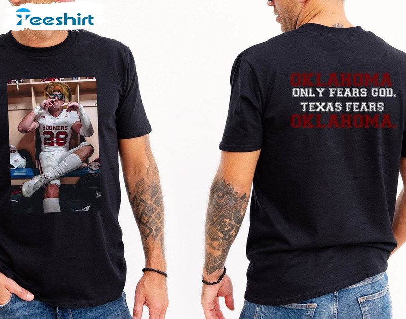 Stutsman Texas Fears Oklahoma Shirt, Oklahoma Tee Tops Short Sleeve