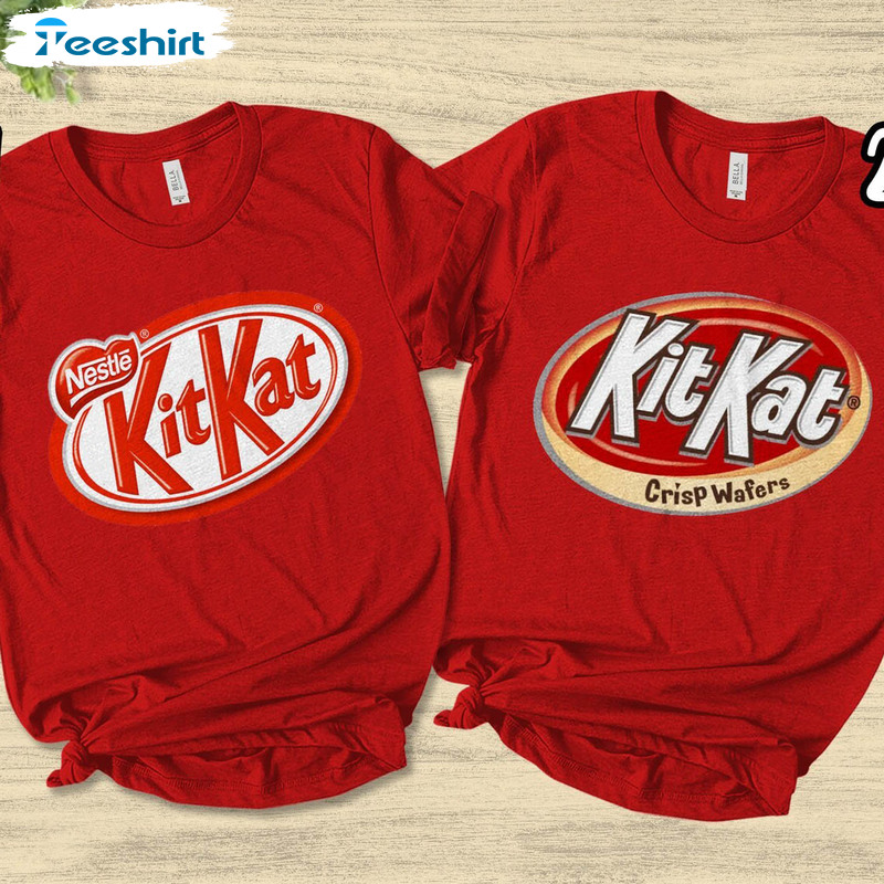 Kit Kat Couple Shirt, Kit Kat Best Friend Short Sleeve Tee Tops