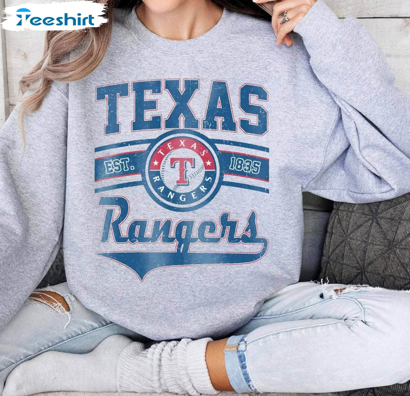 Texas Baseball Sweatshirt, Vintage Texas Rangers Alcs Crewneck Sweatshirt