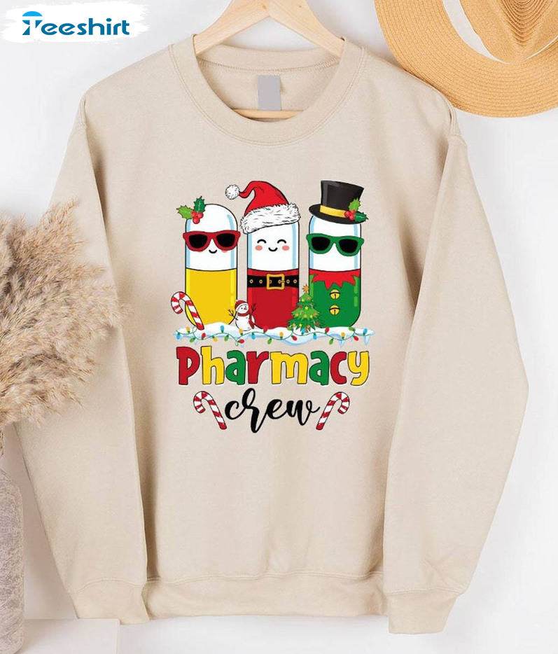 Pharmacy Crew Christmas Shirt, Merry Christmas Tee Tops Unisex Hoodie