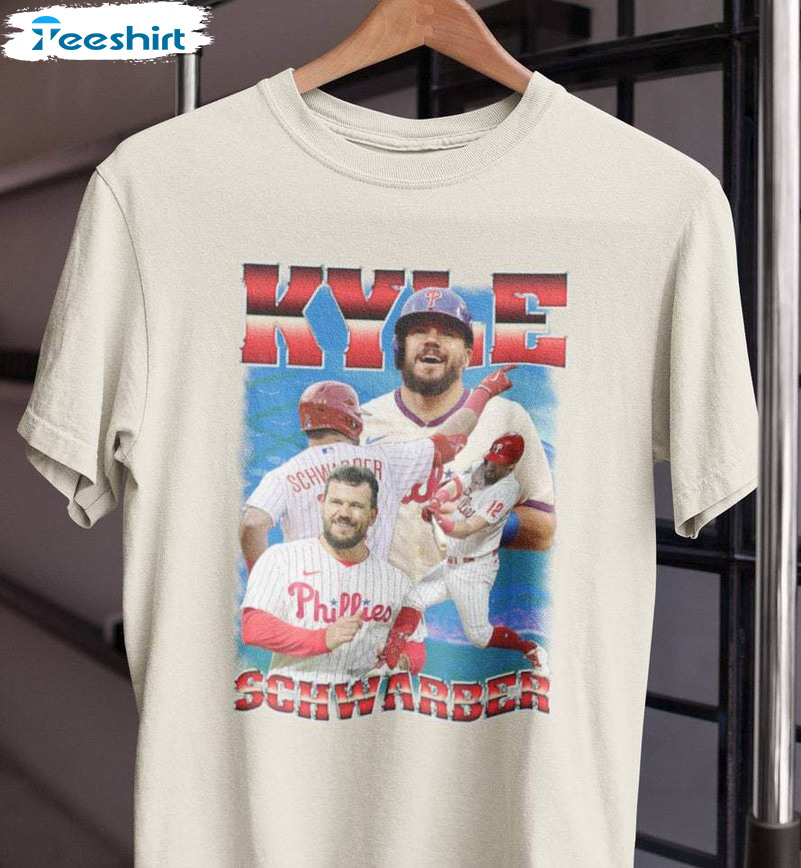 Kyle Schwarber Phillies Playoff Shirt, Retro Kyle Schwarber Unisex Hoodie Crewneck