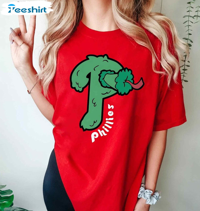 Philadelphia Phillies Phillie Phanatic Toddler Baby Mascot Red Short Sleeve  T-Shirt