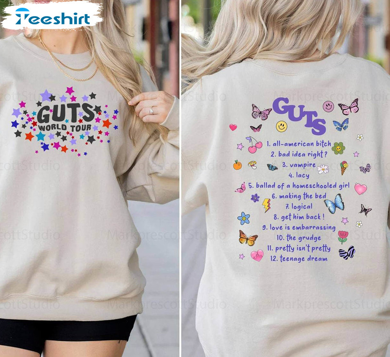 Guts Tour Shirt, Olivia Guts Tee Tops Unisex Hoodie