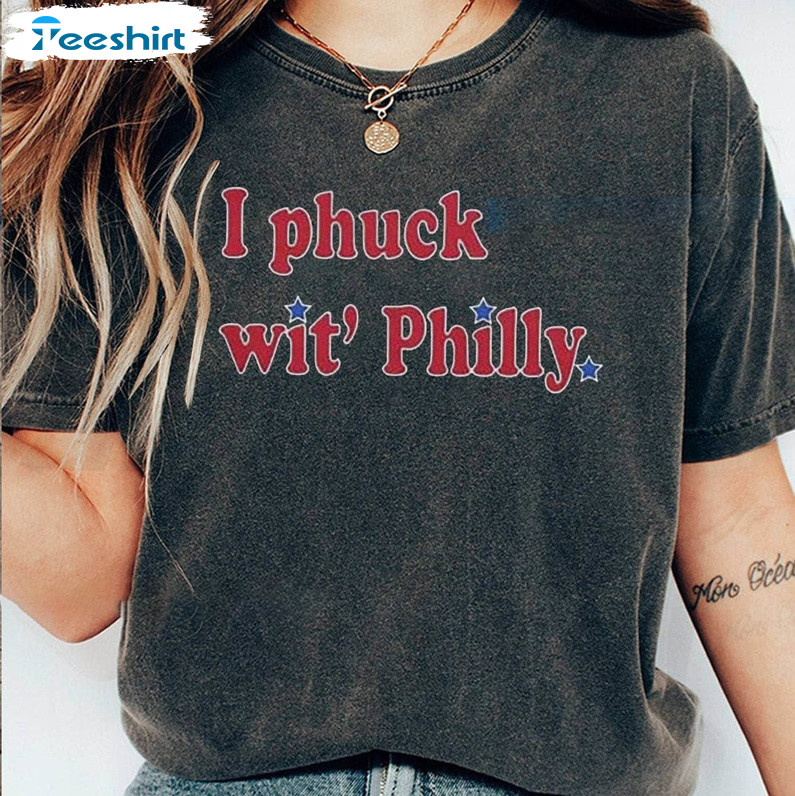 Nick Castellanos I Phuck Wit Philly Shirt, Trendy Tee Tops Crewneck