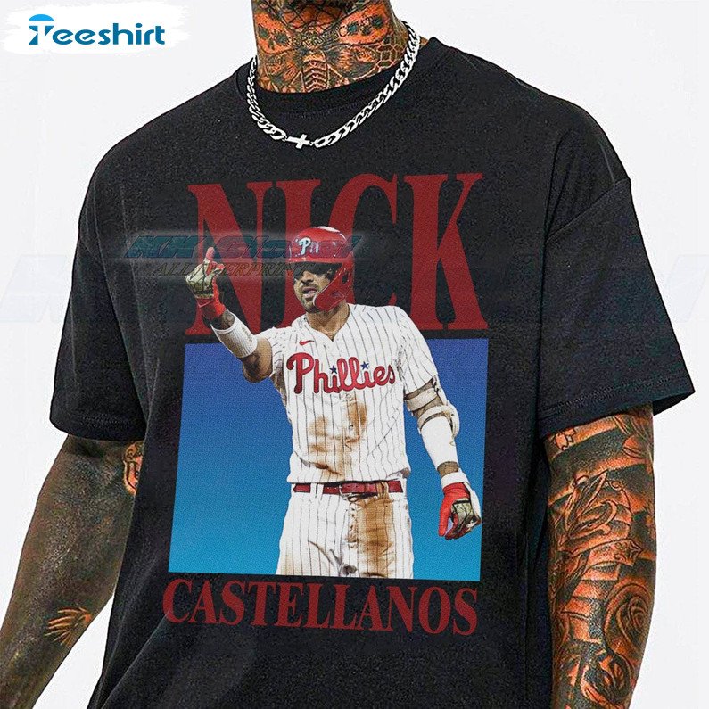 Nick Castellanos Ring Finger Shirt, Trendy Crewneck Short Sleeve