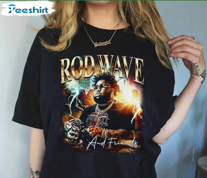 Rod Wave Vintage Shirt, Trendy Music Crewneck Sweatshirt