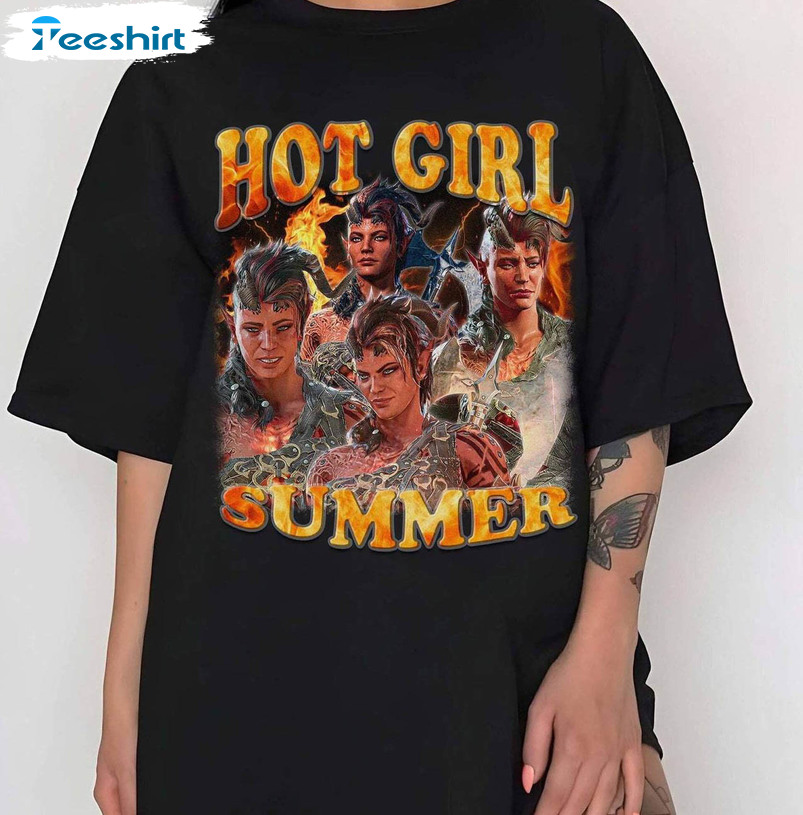 Hot Girl Summer Karlach Shirt, Baldurs Gate 3 Crewneck Unisex Hoodie