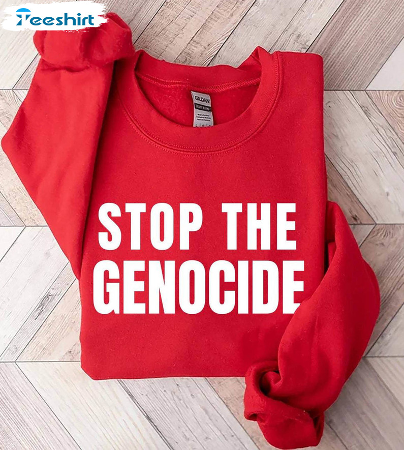 Stop The Genocide Free Palestine Shirt, Equality Tee Tops Unisex T Shirt