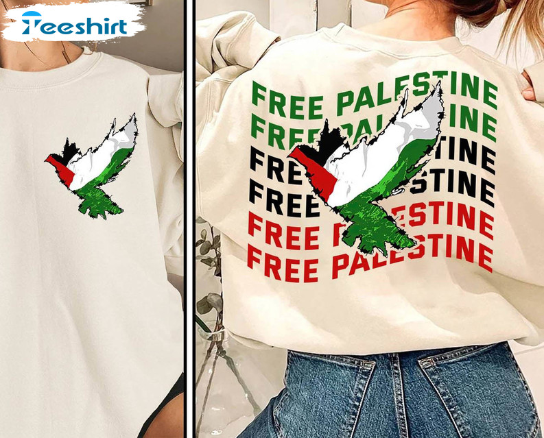 Free Palestine Shirt, Human Rights Sweater Crewneck