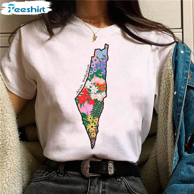 Free Palestine Shirt, Ghaza Palestine Crewneck Unisex T Shirt