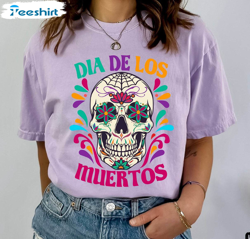 Dia De Los Muertos Shirt, Day Of The Dead Sugar Skull Sweater Hoodie