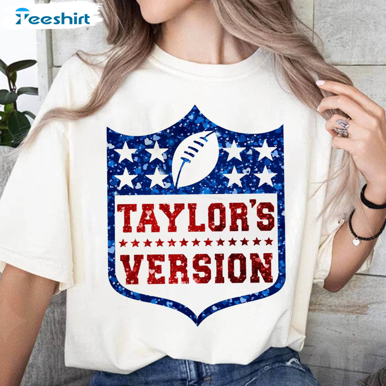 Taylors Version Football Shirt, Gameday Funny Sweater Long Sleeve