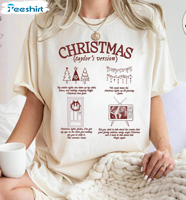 Swift Christmas Retro Shirt, Christmas Swiftmas Short Sleeve Crewneck