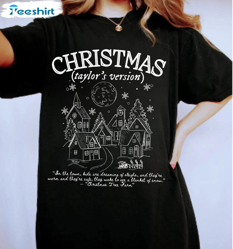 Christmas Taylor's Version Shirt, Vintage Christmas Sweater Tee Tops