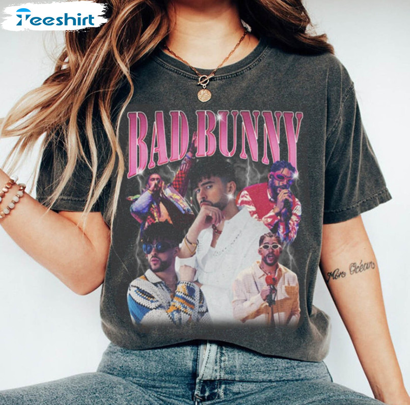 Bad Bunny New Album Shirt, Comfort Bad Bunny Un Verano Unisex Hoodie Crewneck