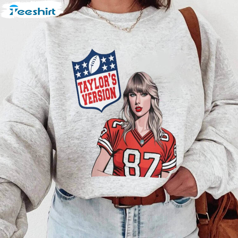 Funny Taylors Version Football Shirt, Go Taylors Boyfriend Tee Tops Short Sleeve