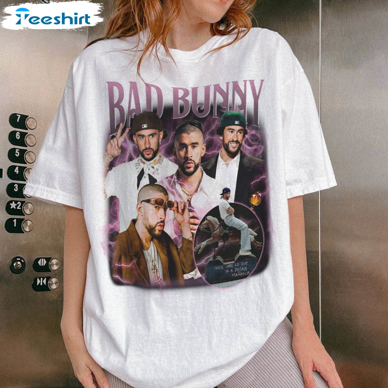Bad Bunny New Album Shirt Vintage Nadie Sabe Lo Que Va A Pasar Manana Crewneck Sweatshirt 0660