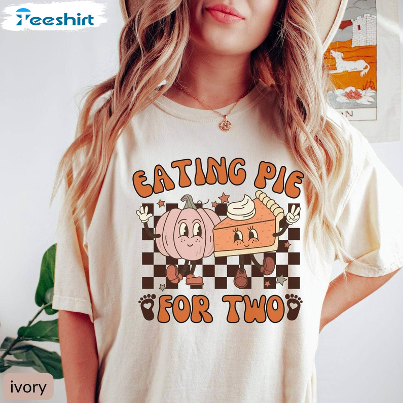 Pie For Two Please Shirt, Halloween Iui Pregnancy Announcement Long Sleeve Unisex T Shirt