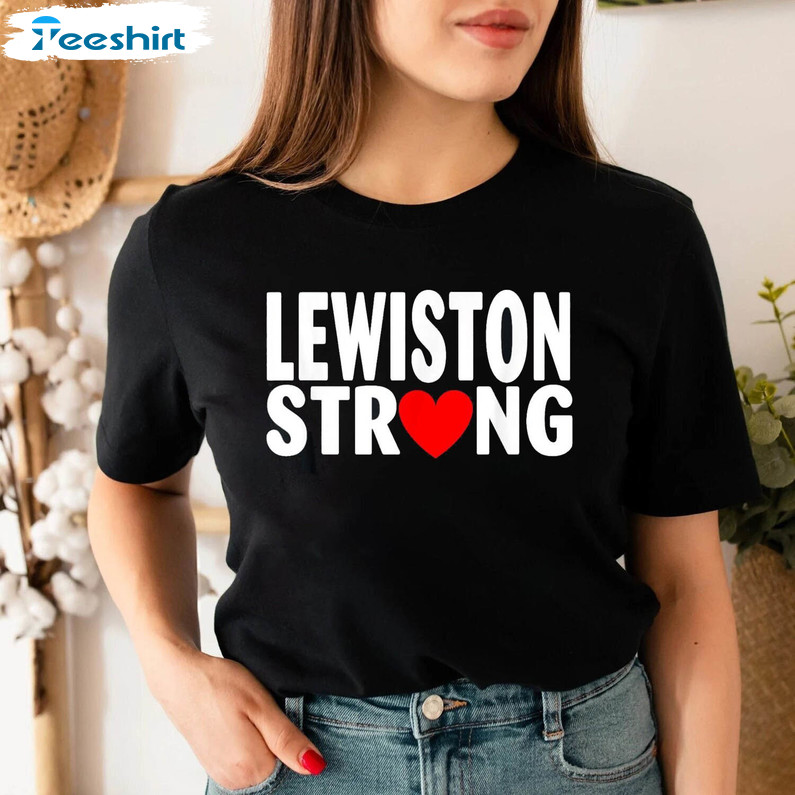 I Heart Love Lewiston City Maine Shirt, Lewiston Strong T-shirt Sweater