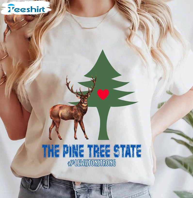 Express Delivery The Pine Tree State Shirt, Pray For Lewiston Crewneck Sweatshirt Long Sleeve