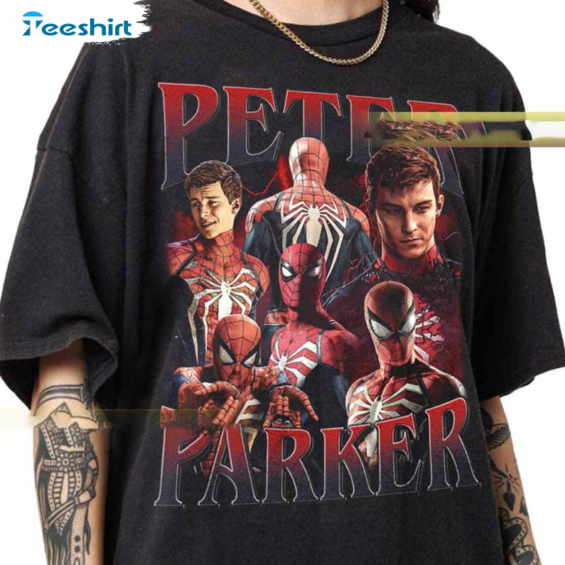 Limited Peter Parker Spiderman Shirt, Vintage Long Sleeve Unisex Hoodie