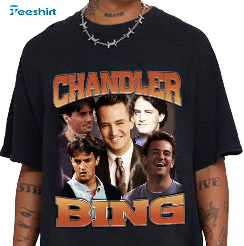 Matthew Perry Shirt, Vintage Chandler Bing Crewneck Sweatshirt Hoodie