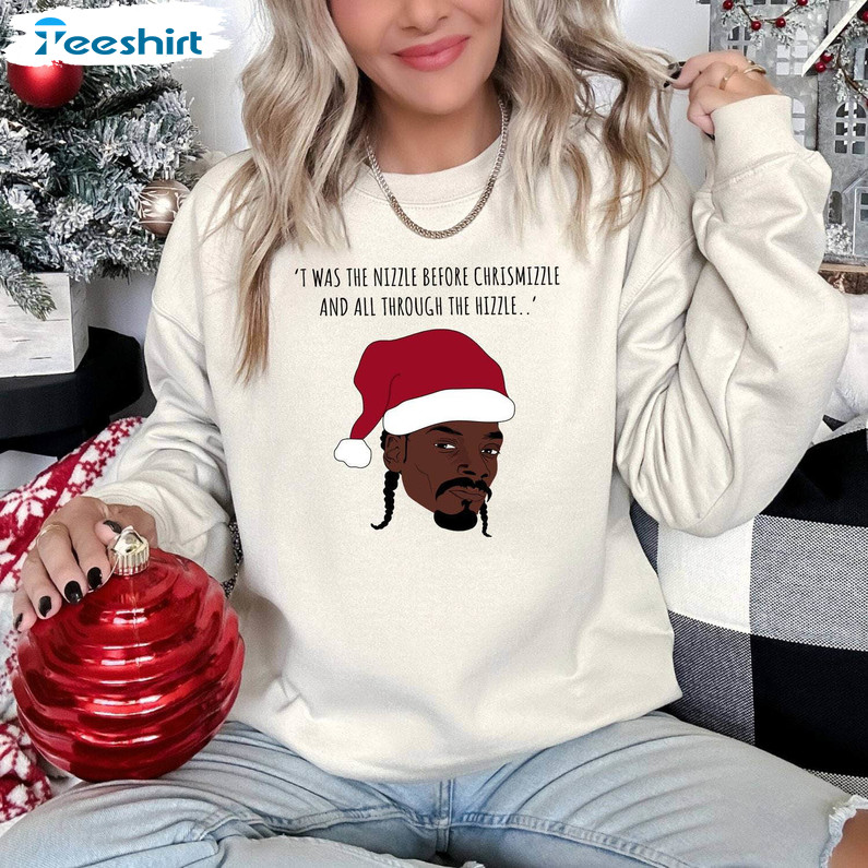 Funny Santa Snoop Dogg Shirt, Christmas Song Short Sleeve Sweater