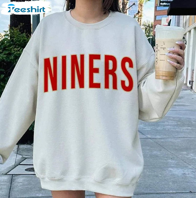 Vintage San Francisco Football Shirt, 49ers Football Sweater Tee Tops