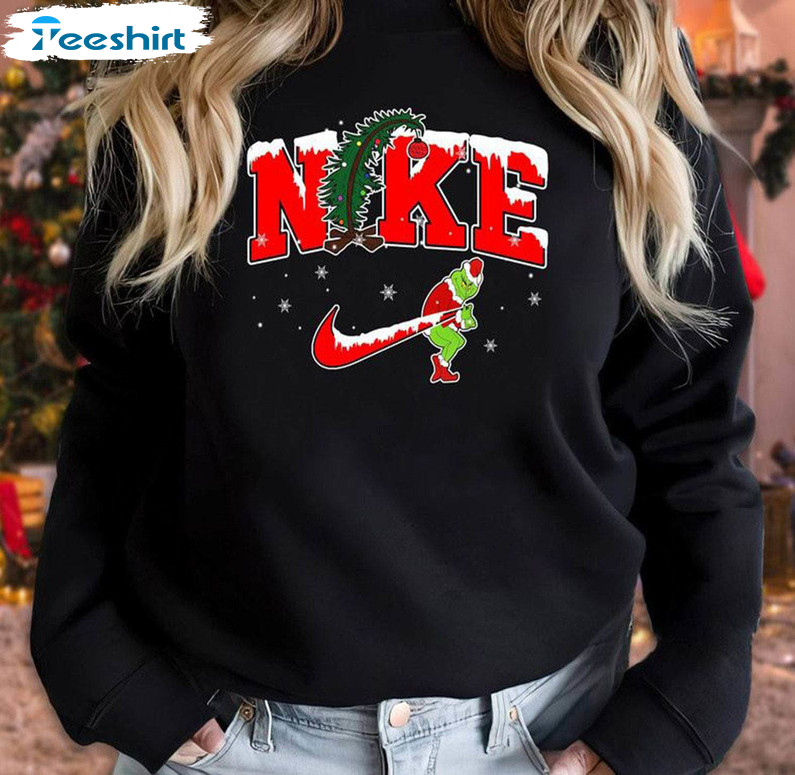 Nike Grinch Christmas Shirt, Funny Grinch T-shirt Sweater